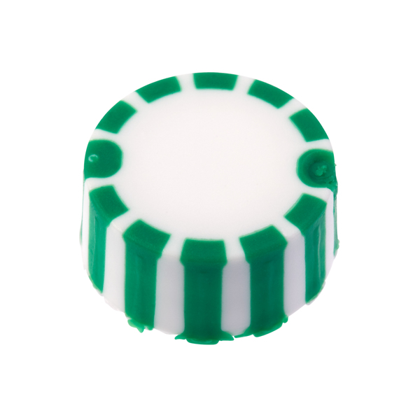 Celltreat CAP ONLY, Green Screw Top Micro Tube Grip Cap W/O-Ring, Non-sterile 230840G